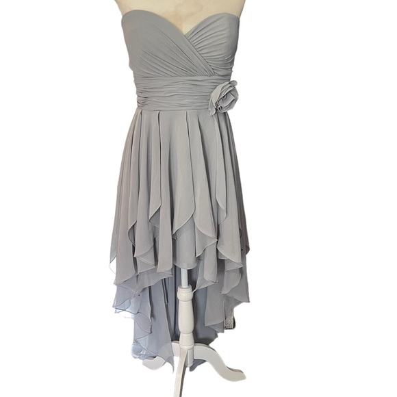 Christina Wu 22648 Gray Bridesmaid Dress - Picture 9 of 10